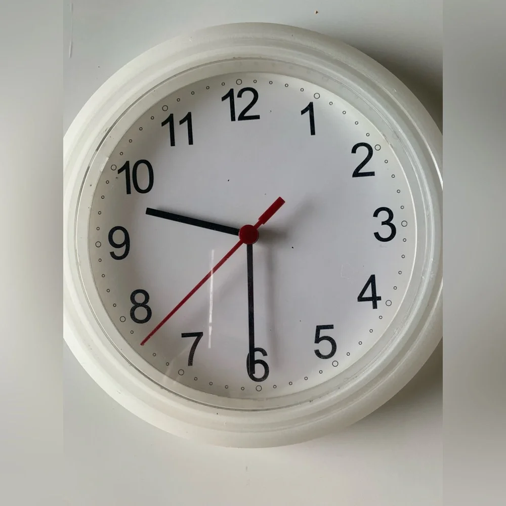 IKEA White Round Clock